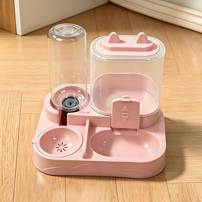 Comedero Automático 2 en 1 para Perros y Gatos 🐾 | Agua y Comida Siempre Frescas