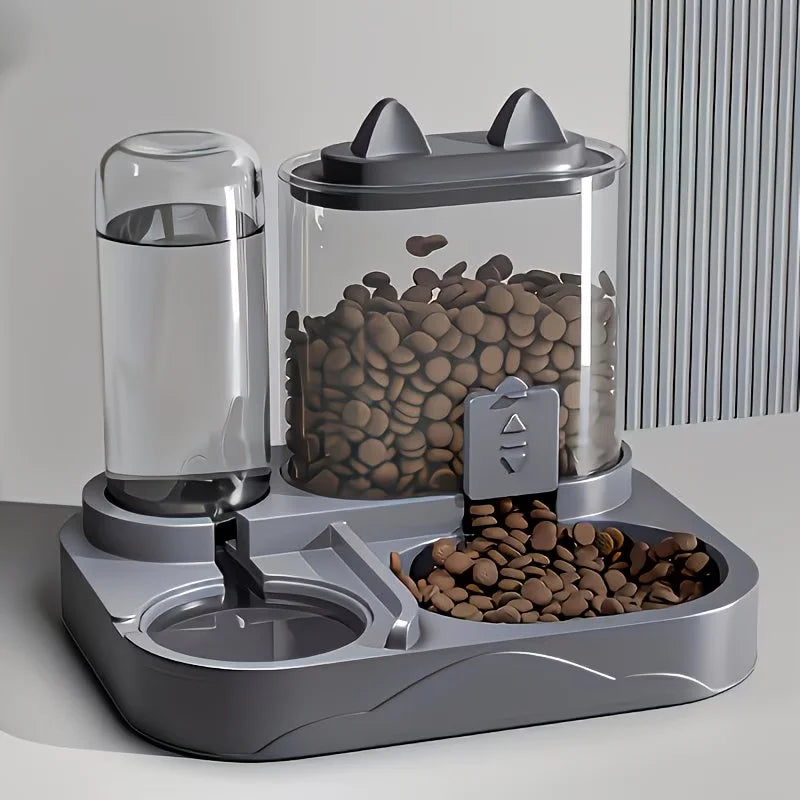 Comedero Automático 2 en 1 para Perros y Gatos 🐾 | Agua y Comida Siempre Frescas