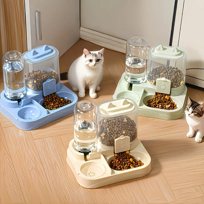 Comedero Automático 2 en 1 para Perros y Gatos 🐾 | Agua y Comida Siempre Frescas